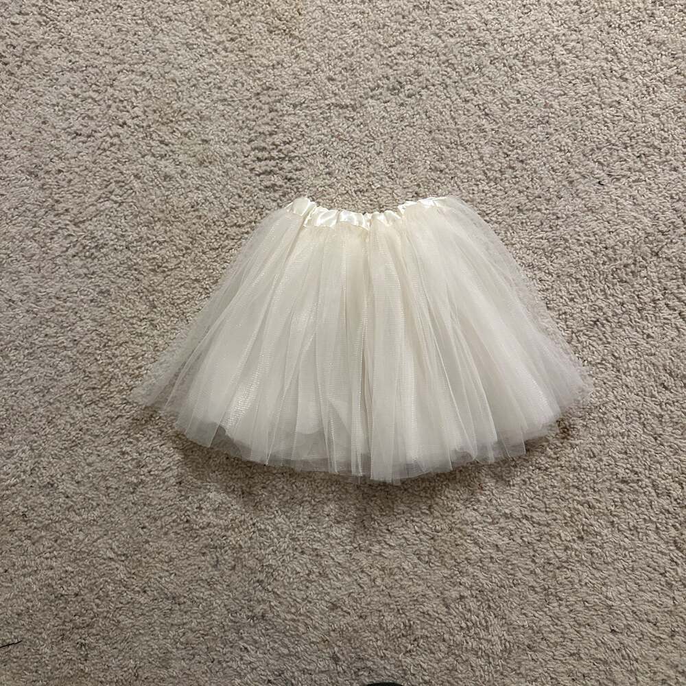 Tulle Tutu Skirt 11" Long for 6m-6Years - Ivory : Clothing, Shoes & Jewelry